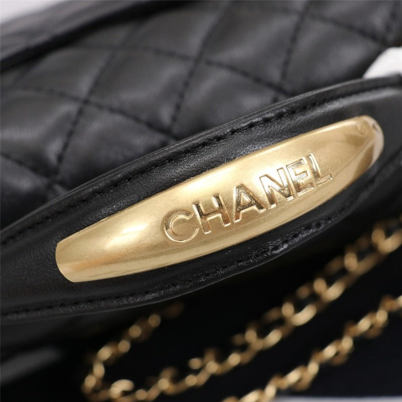 Mini Flap Bag With Top Handle Black