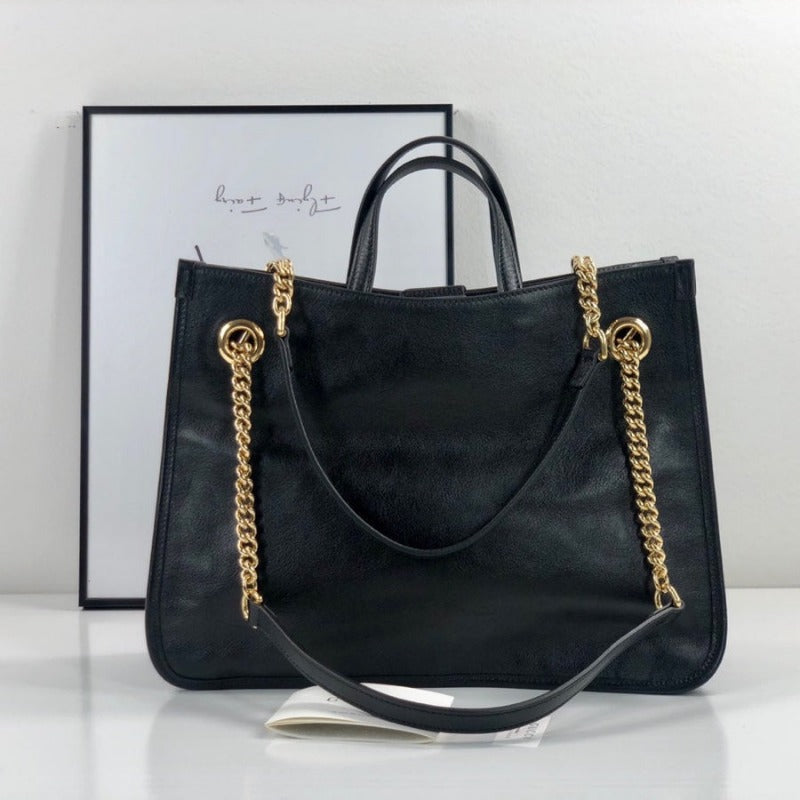 Bolsa de mano Horsebit negra