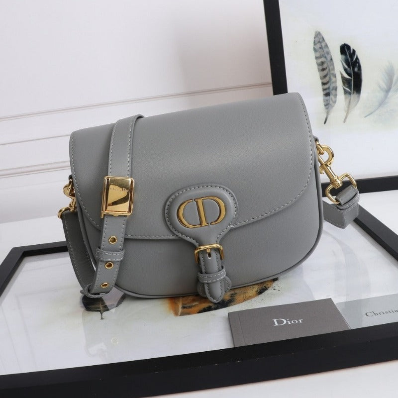 Bobby Handtasche, mittelgroß, Grau