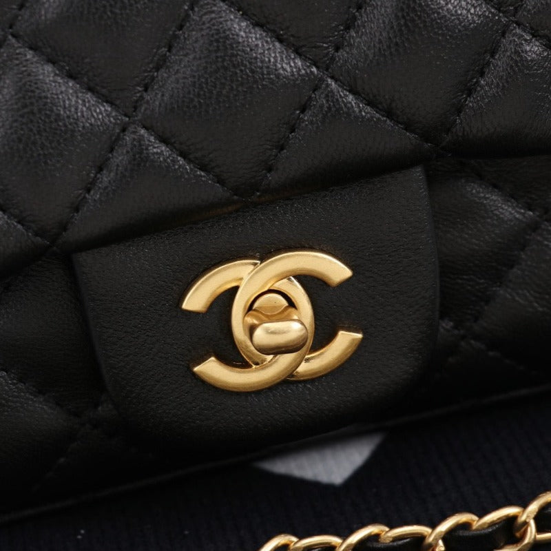Mini Flap Bag With Top Handle Black