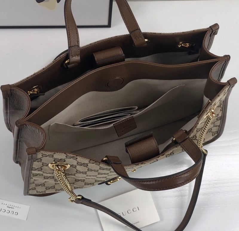 Bolsa de lona Horsebit marrón