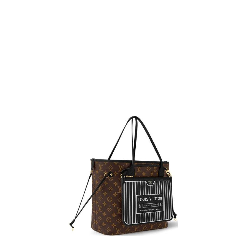 Neverfull Inside Out MM Brown/Black New