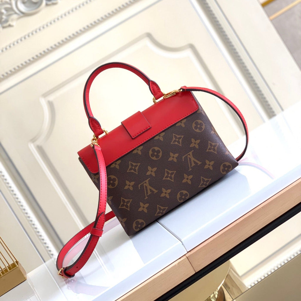 Locky Bb Lona Monogram Bag Red