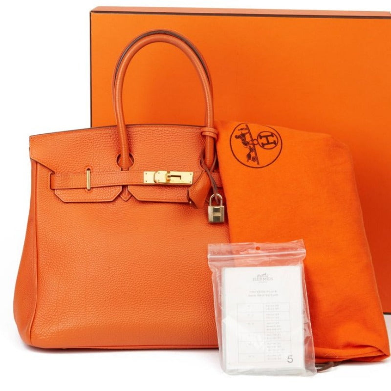Bolso Birkin naranja