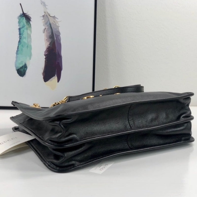 Bolsa de mano Horsebit negra