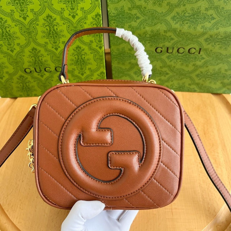 Blondie Top Handle Bag Brown
