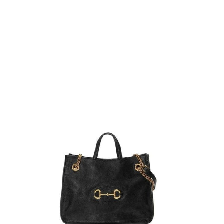 Bolsa de mano Horsebit negra