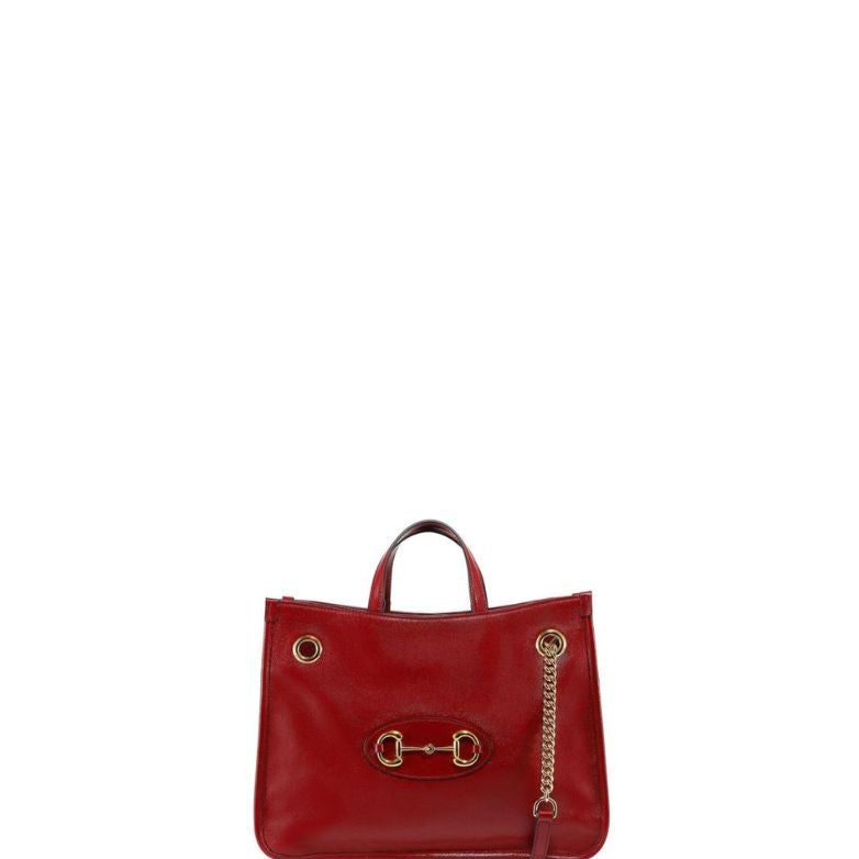 Bolsa de mano Horsebit roja