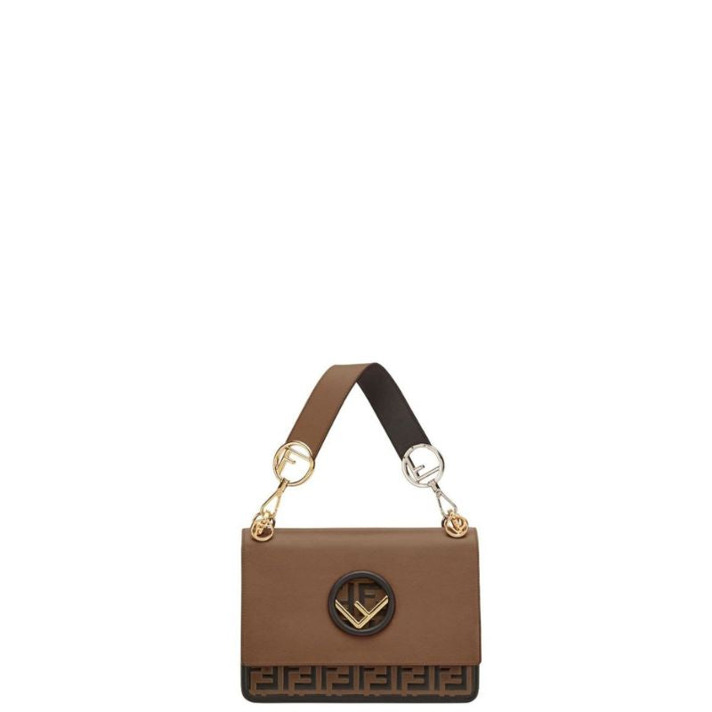 Bolso de hombro Kan marrón oscuro