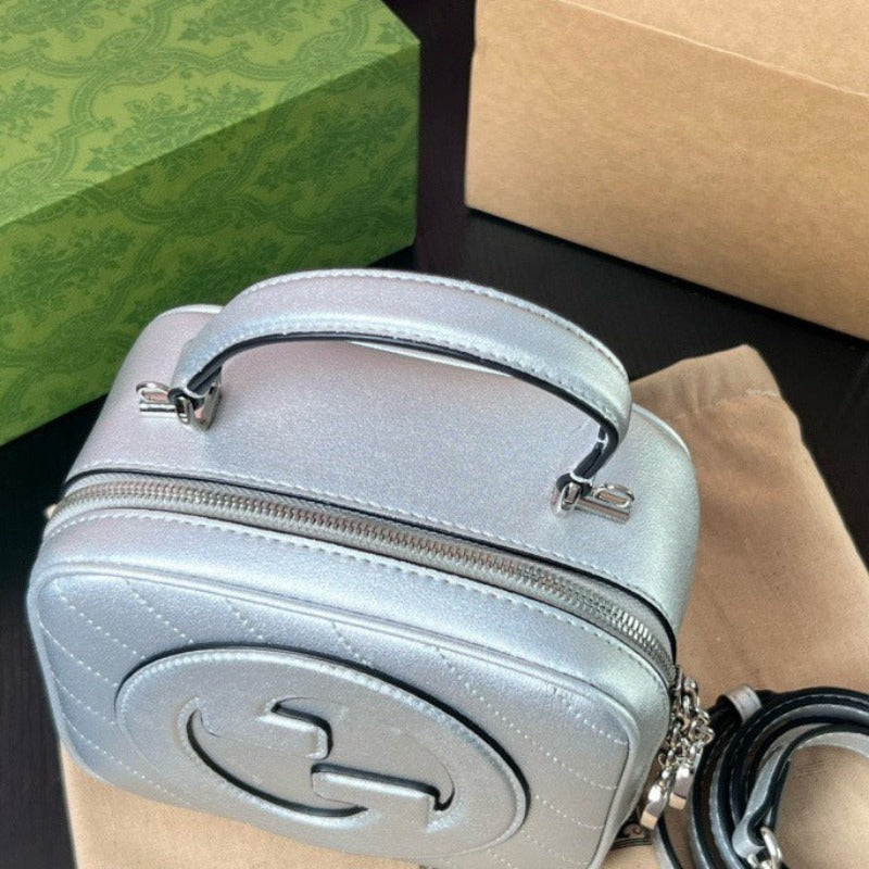 Blondie Top Handle Bag Silver