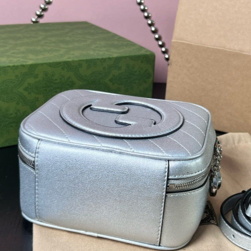 Blondie Top Handle Bag Silver