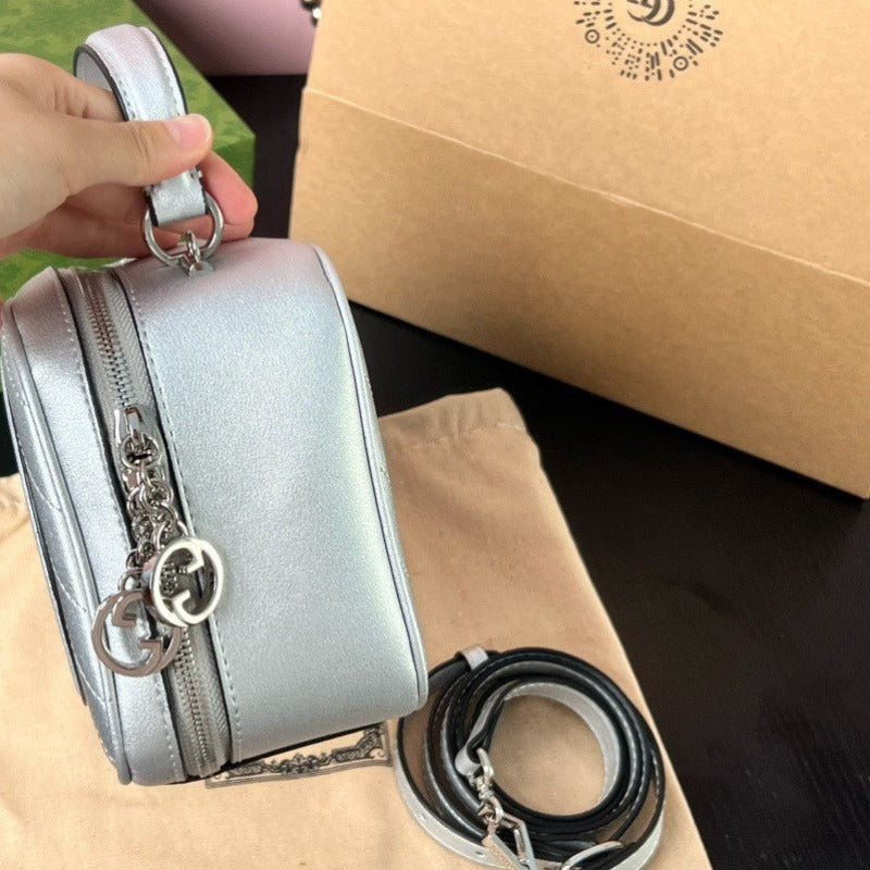 Blondie Top Handle Bag Silver