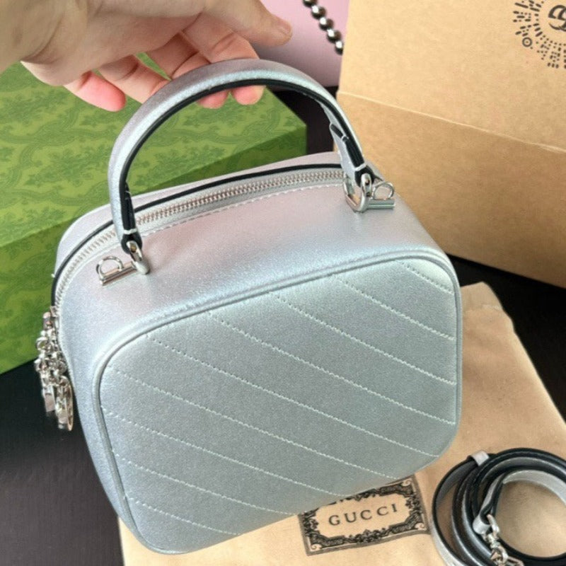 Blondie Top Handle Bag Silver