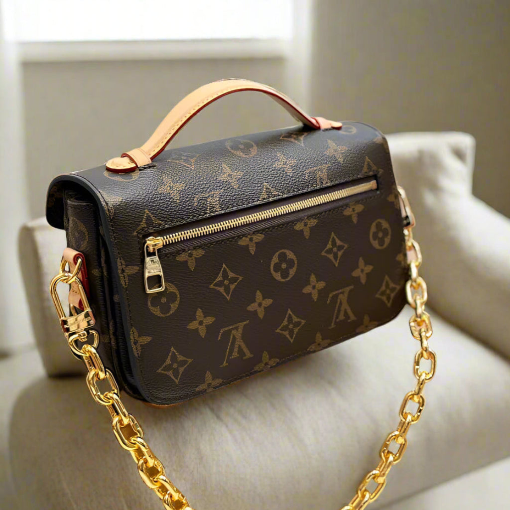 Pochette Metis East West Bag Monogram Brown New
