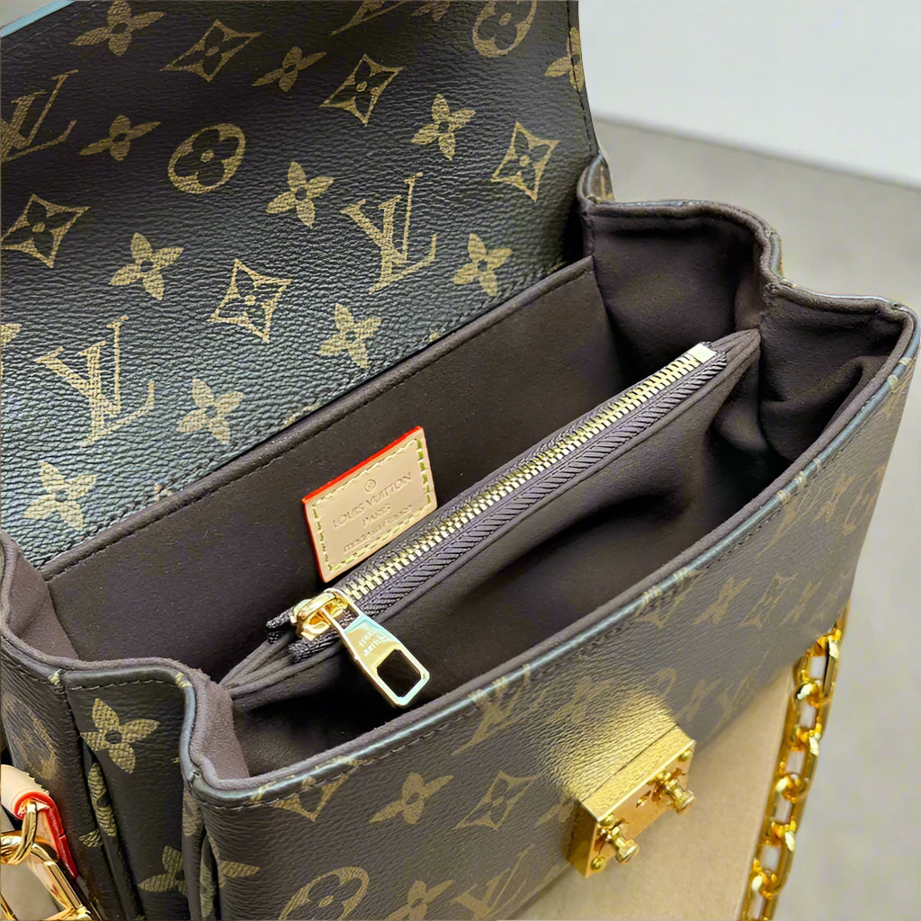 Pochette Metis East West Bag Monogram Brown New