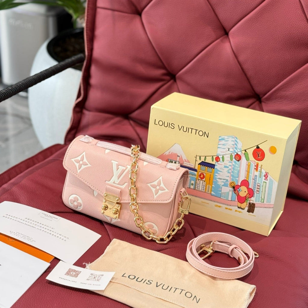 Pochette Metis East West Bag Powder Pink New