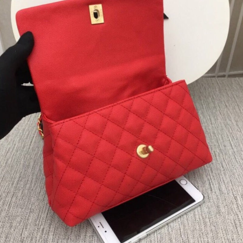 Coco Flap Bag Red New