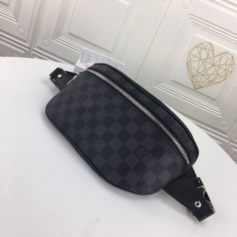 Campus-Gürteltasche Damier Infini Grey