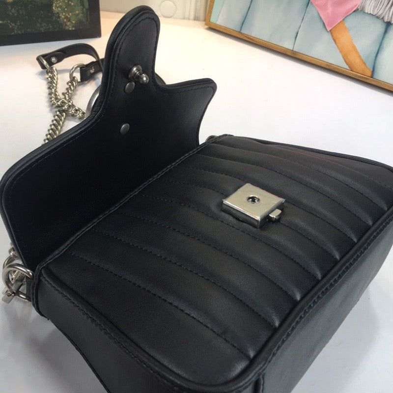 Marmont Mini Top Handle Bag Black