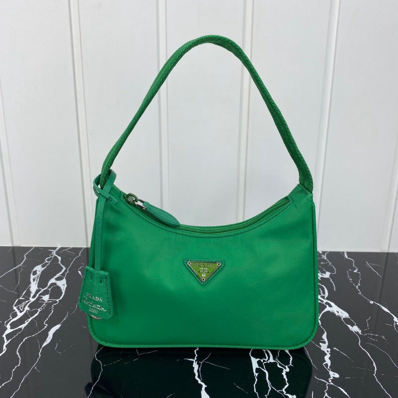 Vintage Nylon Hobo Bag Green