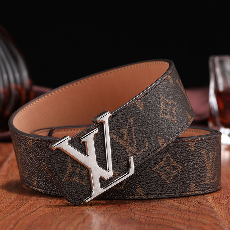 Monogram Canvas Belt Brown