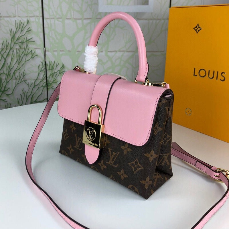 Locky Bb Lona Monogram Bag Pink