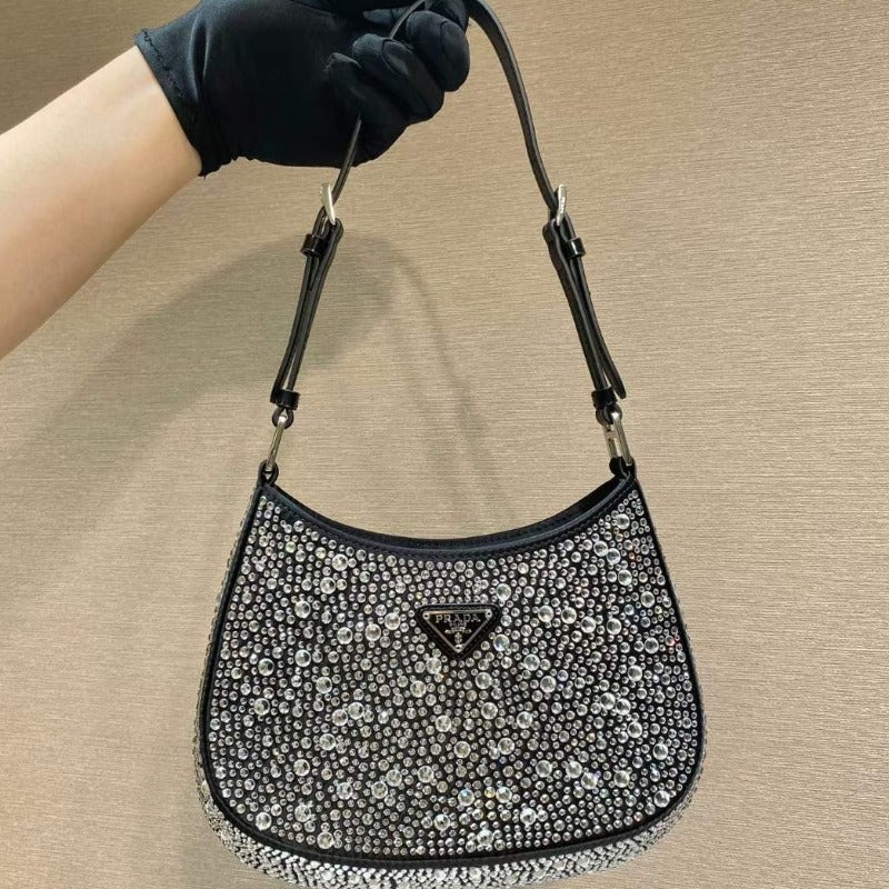 Bolso de hombro pequeño Cleo Crystal