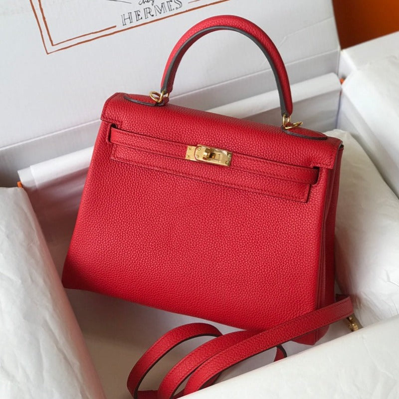 Kelly Handbag 28 Red