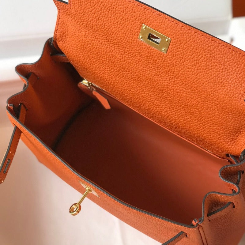 Kelly Handbag 28 Orange