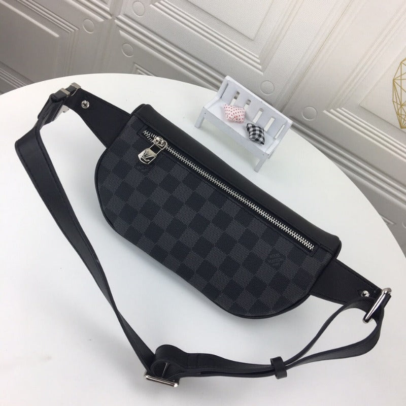 Campus-Gürteltasche Damier Infini Grey