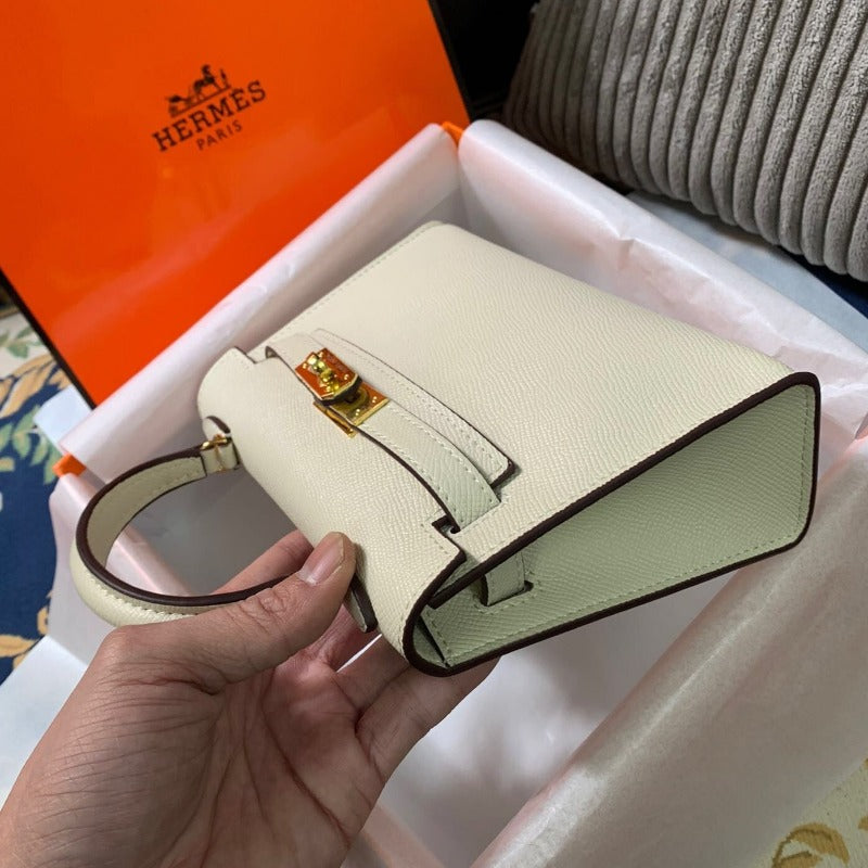 Kelly Mini Handbag Milk White