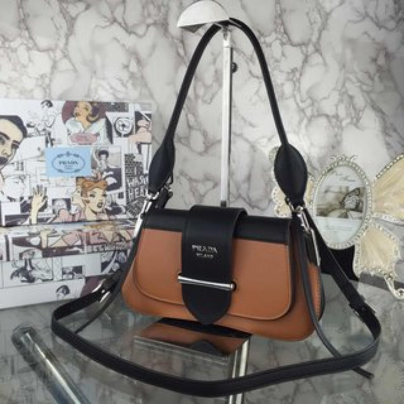 Sidonie Shoulder Bag Brown/Black New