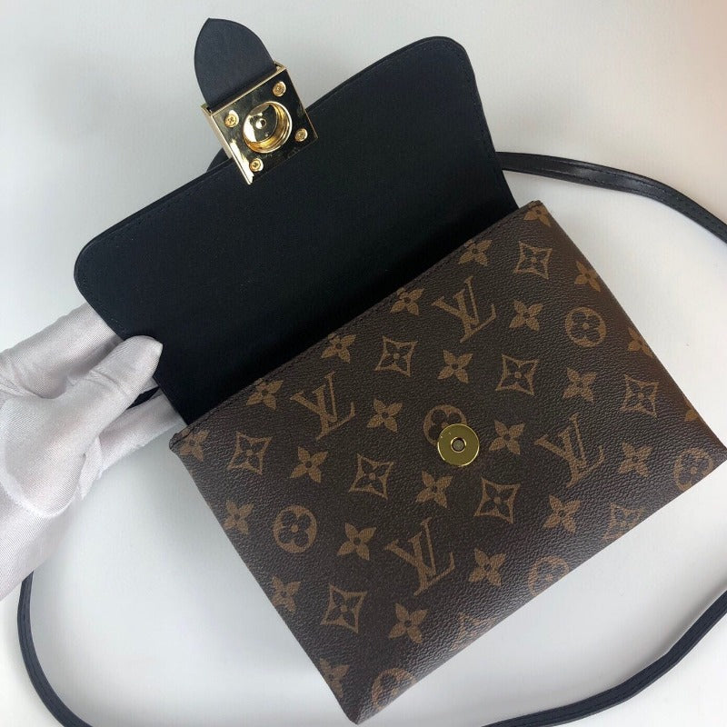 Locky Bb Lona Monogram Bag Black