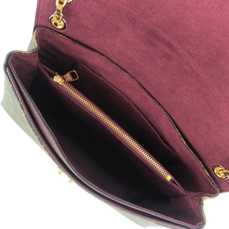 Canvas Pallas Chain Shoulder Bag Marsala