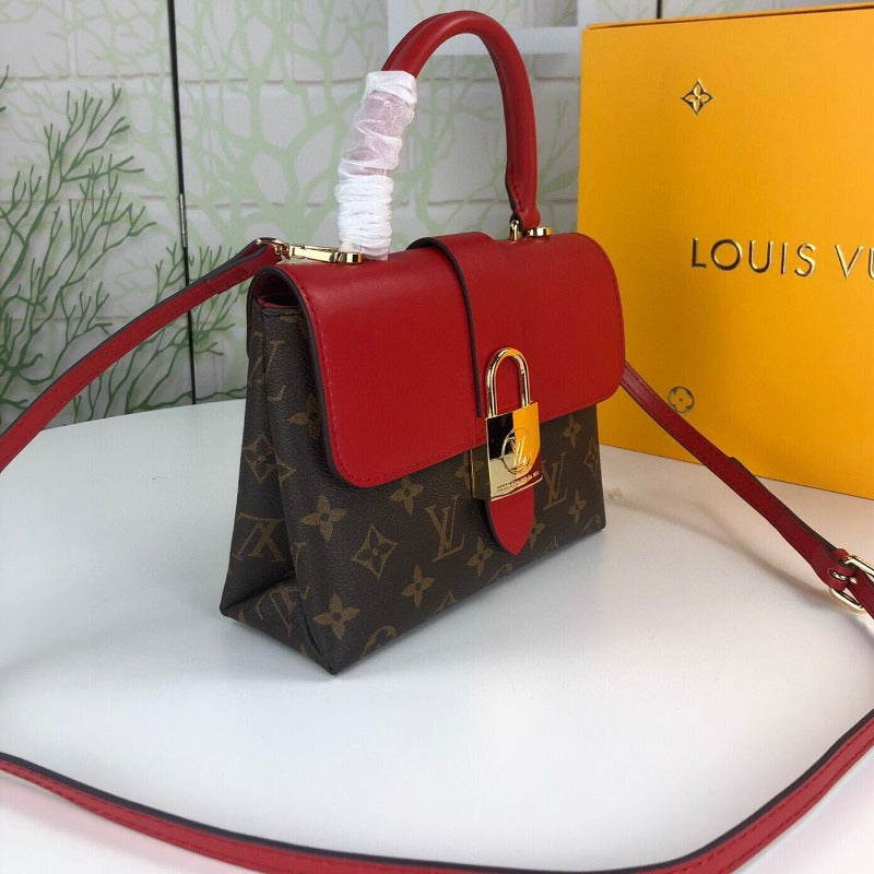 Locky Bb Lona Monogram Bag Red