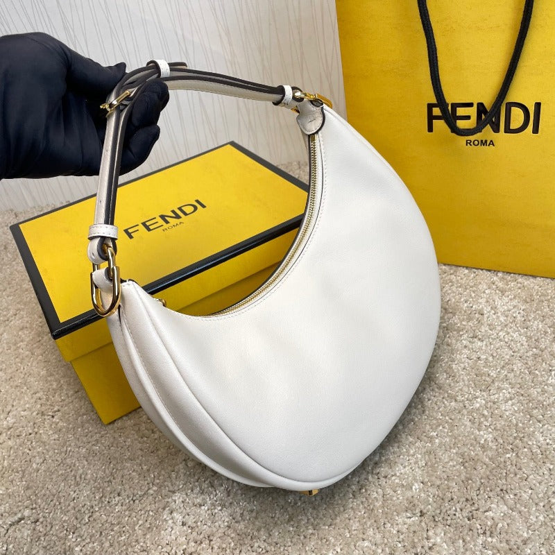 Fendigraphy Hobo Bag White