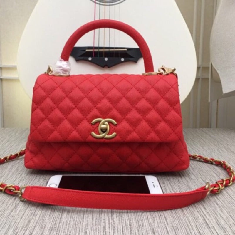 Coco Flap Bag Red New