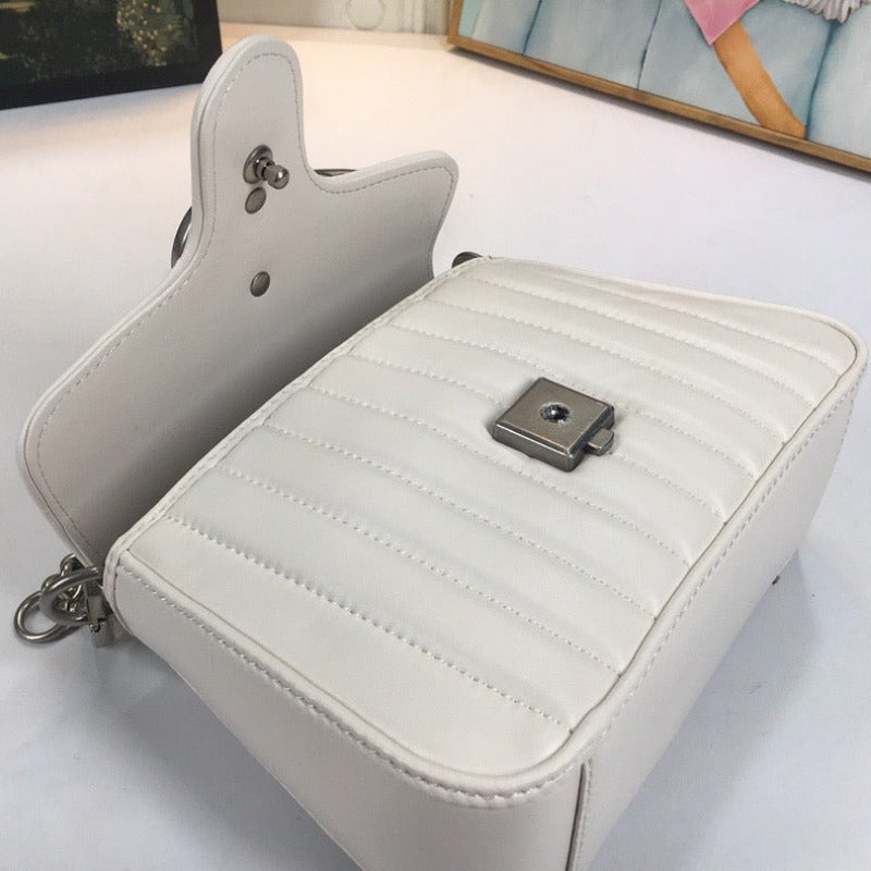 Marmont Mini Top Handle Bag White