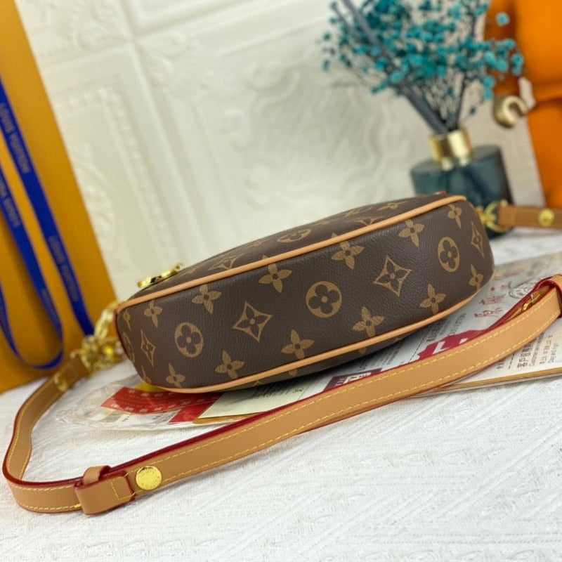 Loop Momogram Hobo Bag Brown