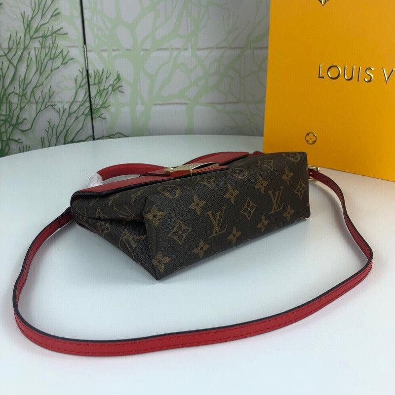 Locky Bb Lona Monogram Bag Red