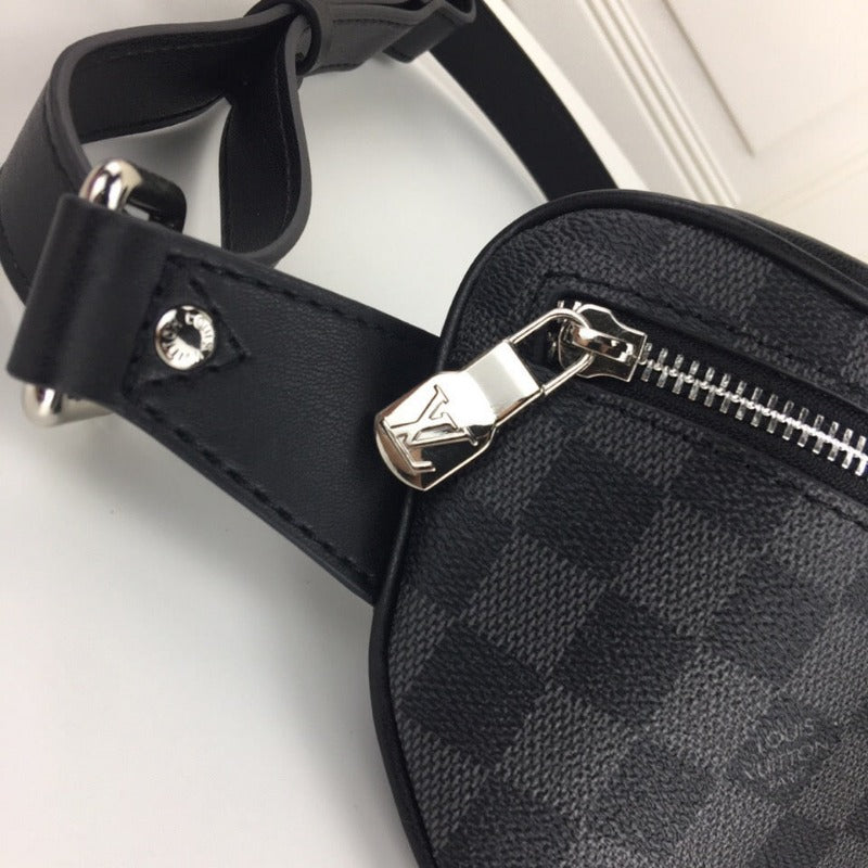 Campus-Gürteltasche Damier Infini Grey