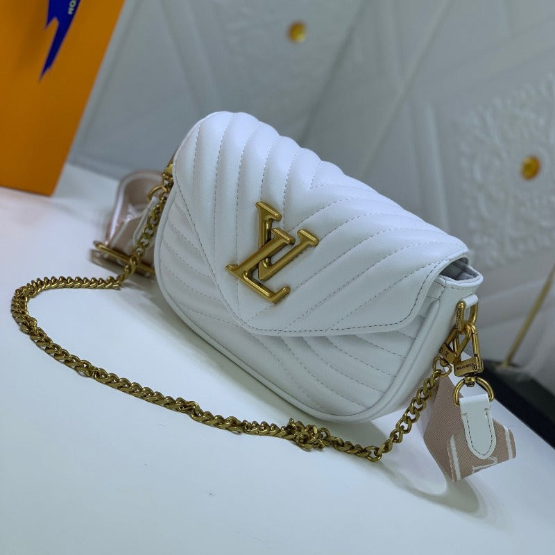 Wave Multi Pochette Bag White