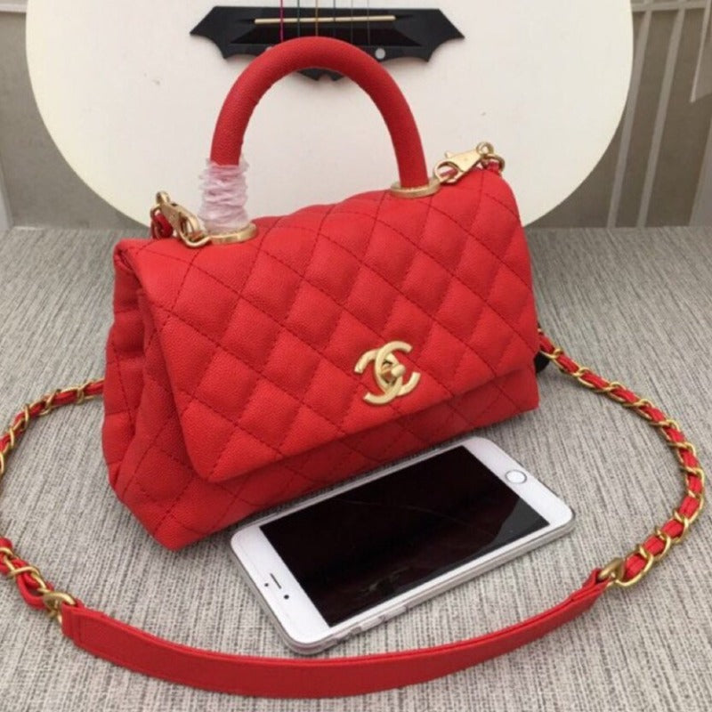 Coco Flap Bag Red New