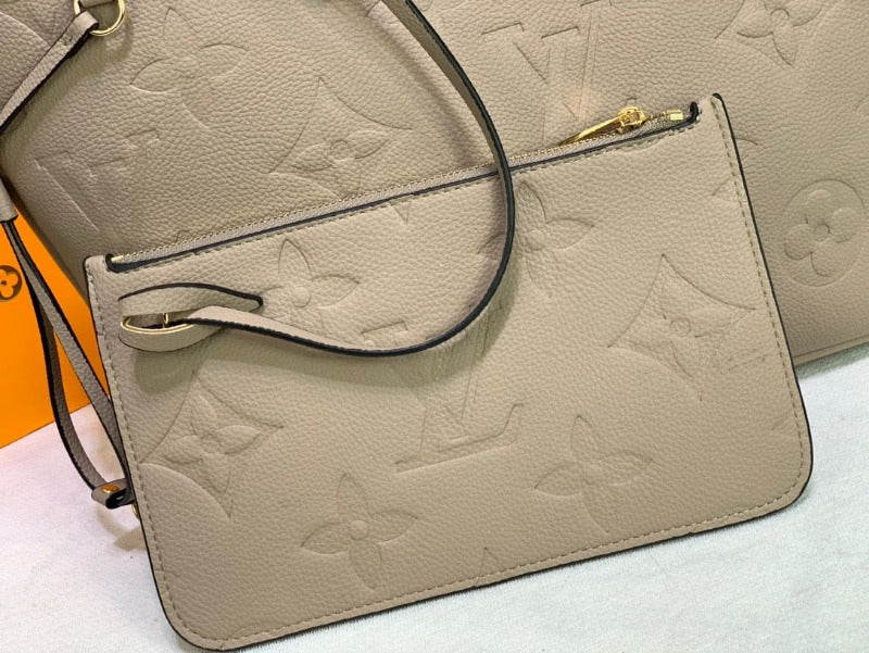 Neverfull Large Monogram Bag BeigeGrey