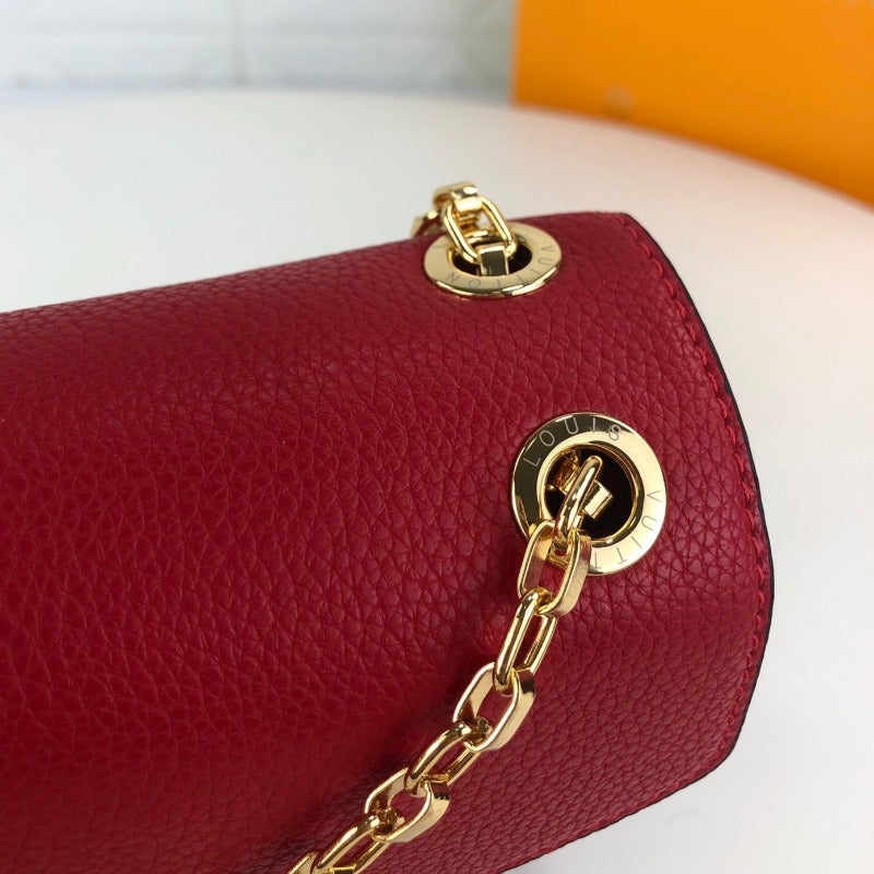 Canvas Pallas Chain Shoulder Bag Red