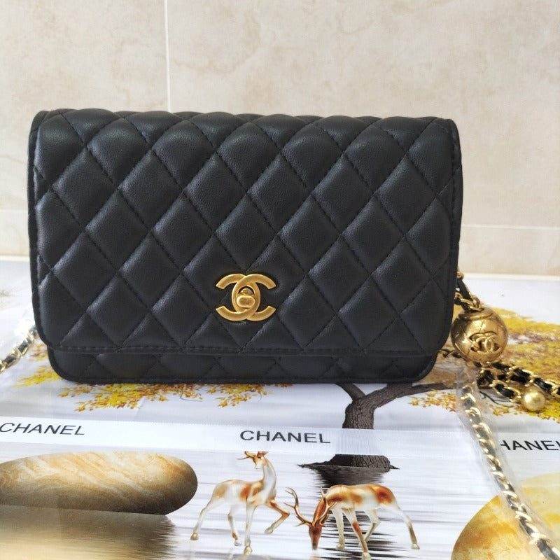 Classic Clutch Bag On Chain Black