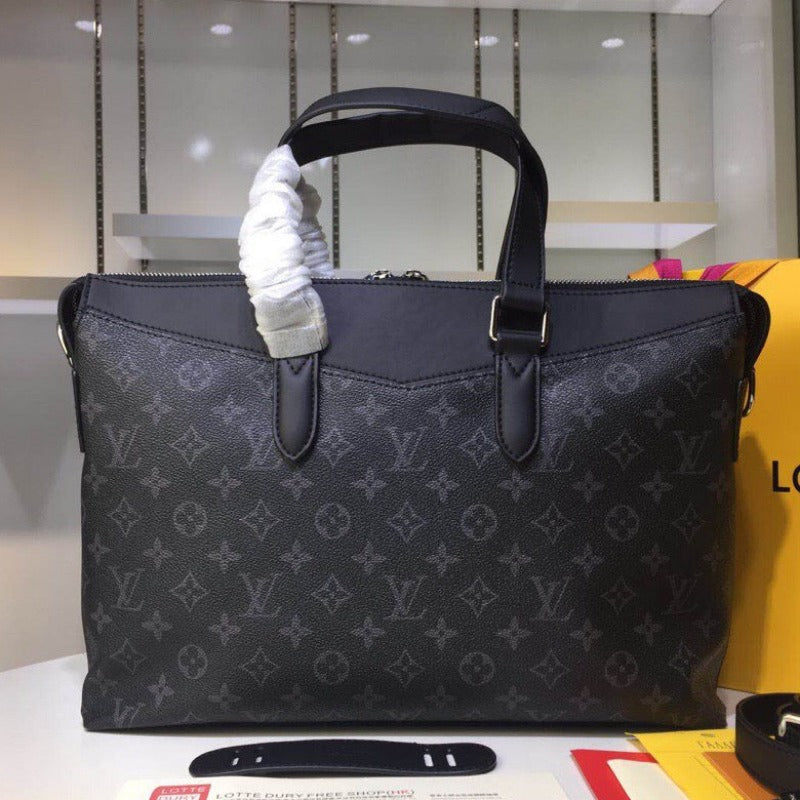 Monogram Briefcase Black