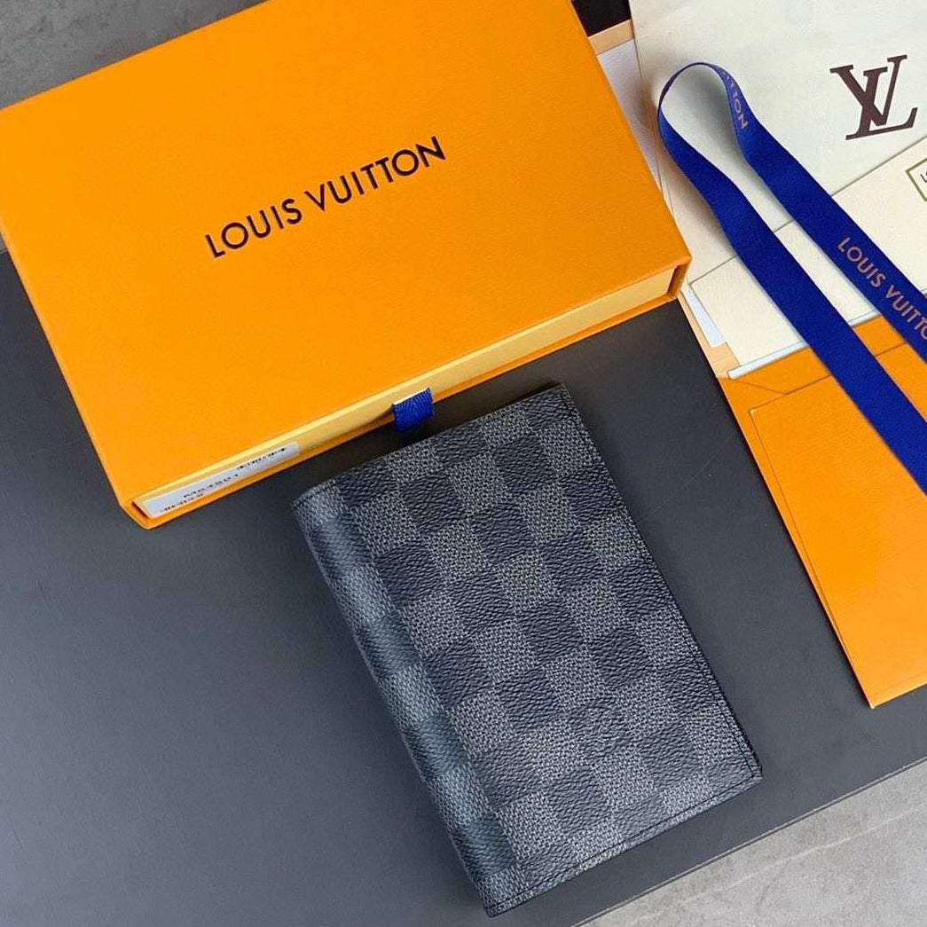 LV Passport Cover Grey