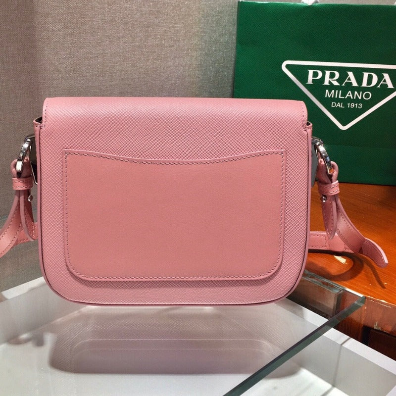 Saffiano Identity Shoulder Bag Pink