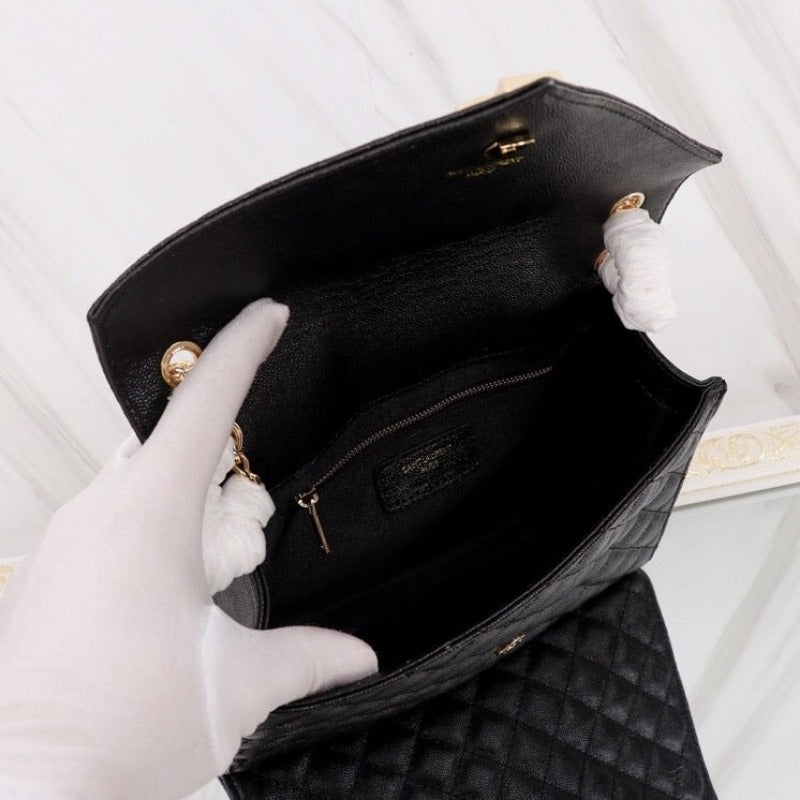 Envelope Chain Bag Black